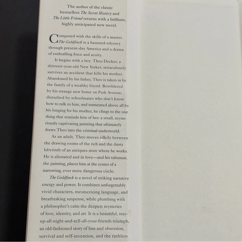 The Goldfinch by Donna Tartt | Literary Fiction | Hardcover Book - Picture 7 of 9